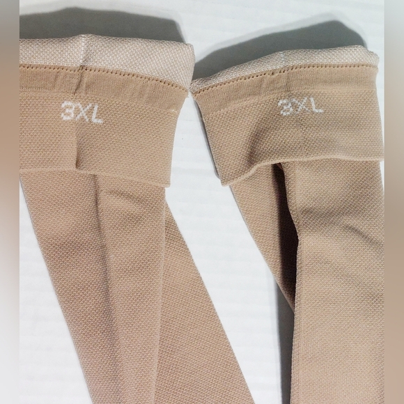 Tan Open Toe 3XL Queen Hero Compression Socks - Picture 6 of 7